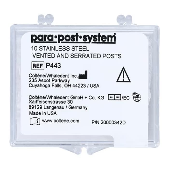 ParaPost Stainless Steel Endodontic Post, Size 3, Brown, 0.036" (0.9mm), 25/Pk, P443B thumbnail 13
