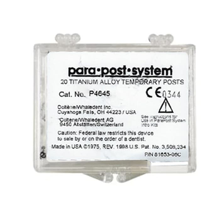 ParaPost Titanium Temporary Posts, Size 4 (.040"/1.0mm), Yellow, 20/Pkg, P464 thumbnail 10
