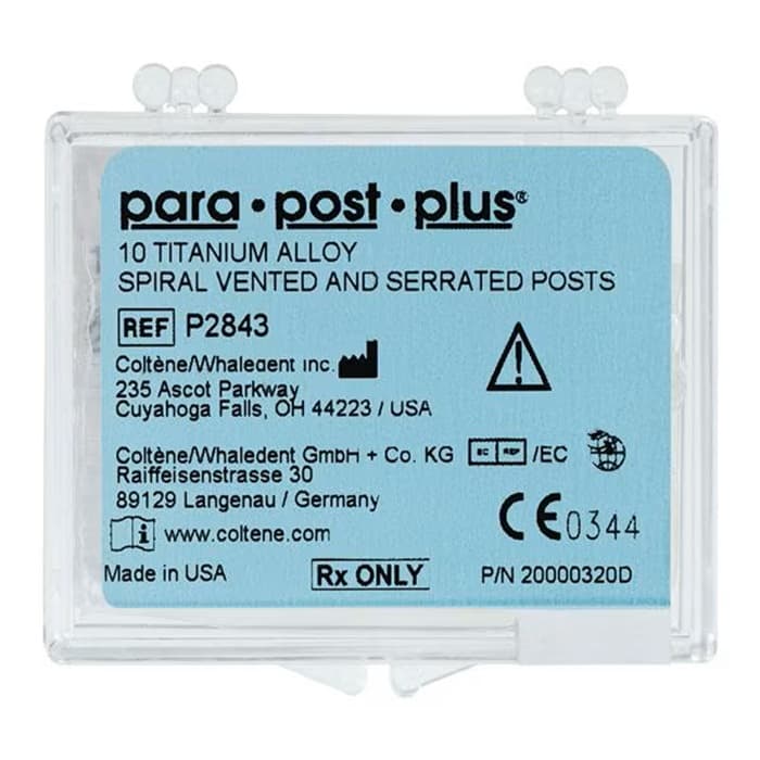 ParaPost Plus Titanium Endodontic Post, Size 3 (.036"/0.90mm), Brown, 25/Pack, P284-3B thumbnail 11