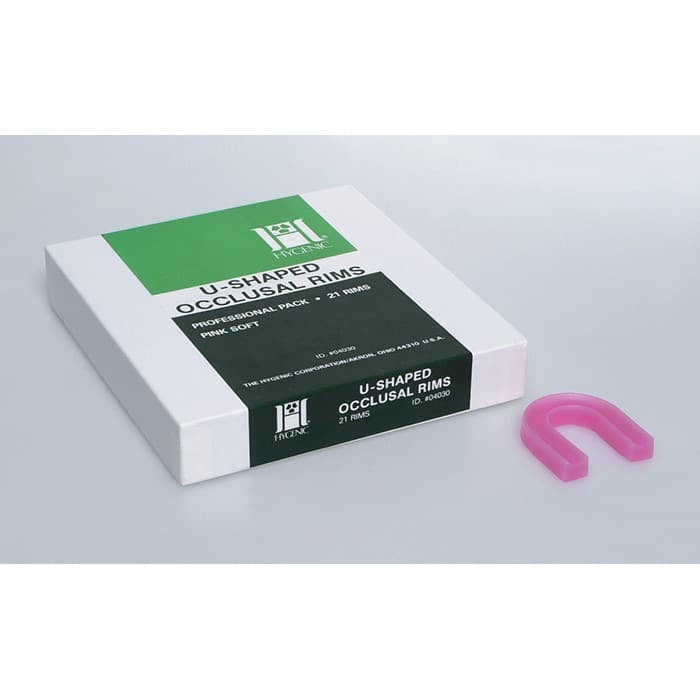 Coltene Hygenic U-Shaped Occlusal Rim Wax, Soft Pink, Recessed Base, 100/Box, H00822 thumbnail 18