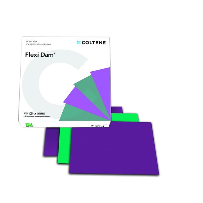 Hygenic Flexi Dam Non-Latex Dental Dam, 6" x 6", Medium Gauge, Green, 30/Box, H09946 thumbnail 20