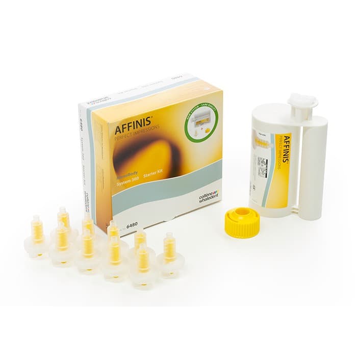 AFFINIS System 360 Heavy Body VPS Impression Material Refill Pack, 2 x 300 ml Base + 2 x 62 ml Catalyst, Light Brown/Caramel, 6487 thumbnail 10