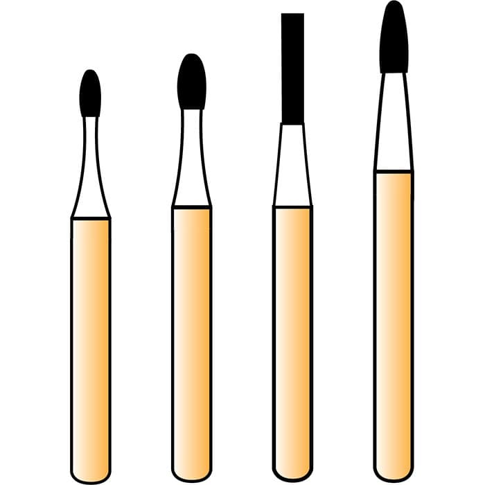 Alpen® Carbide Trimming and Finishing Bur, FG, Egg Shape, 30 Flutes, Round End, #9408, 2.3 mm, 5/Pkg, R909408 thumbnail 8