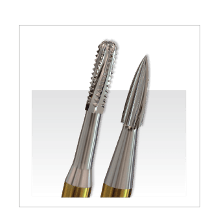 Alpen® SteriX Sterile Trimming & Finishing Burs, 30-Blade, Friction Grip, Carbide, #UF6, 10/Box thumbnail 2