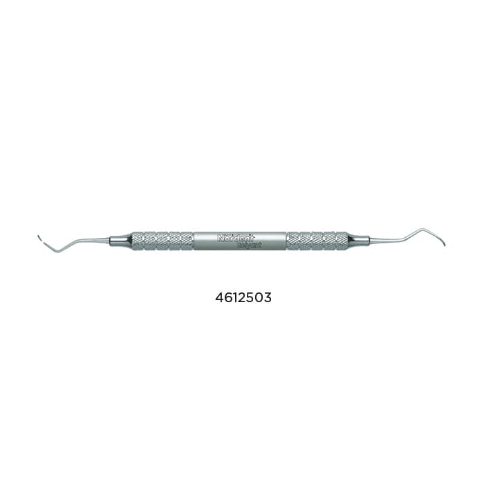 Nordent Relyant Columbia Curette Double-Ended #2R-2L with #6 Handle, Stainless Steel thumbnail 3