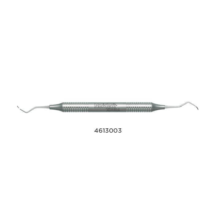 Nordent XDURA® Universal Curette, Columbia #2R-2L, Double-Ended, DuraLite® Round Handle, Stainless Steel thumbnail 5