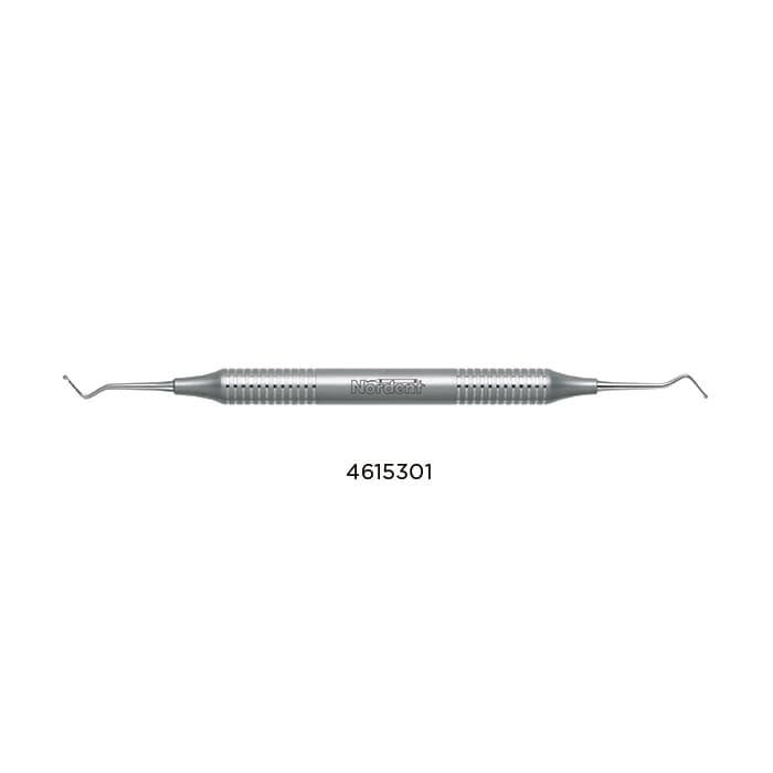Nordent Excavator DE Spoon #1, Head Size #17 (1.2 mm), DuraLite Round Handle, Double-Ended, Stainless Steel thumbnail 8