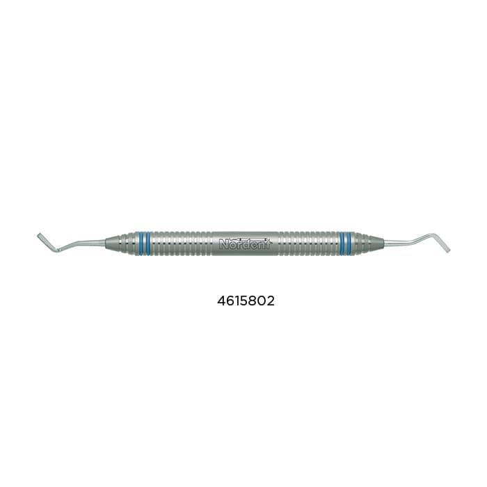 Nordent Bin Angle Chisel DE DuraLite, Size 11/12, Double End, Round Stainless Steel - Bin Angle Chisel DE DuraLite - Image 1