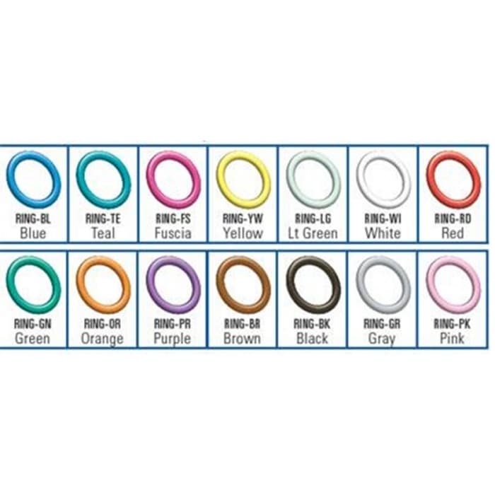 Nordent DuraLite ColorRings, Pink, 48/Pkg thumbnail 3