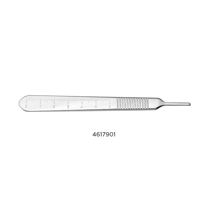 Nordent Scalpel Blade Handle SE Flat #3 with Metric Ruler, 5"/125mm, Stainless Steel thumbnail 5