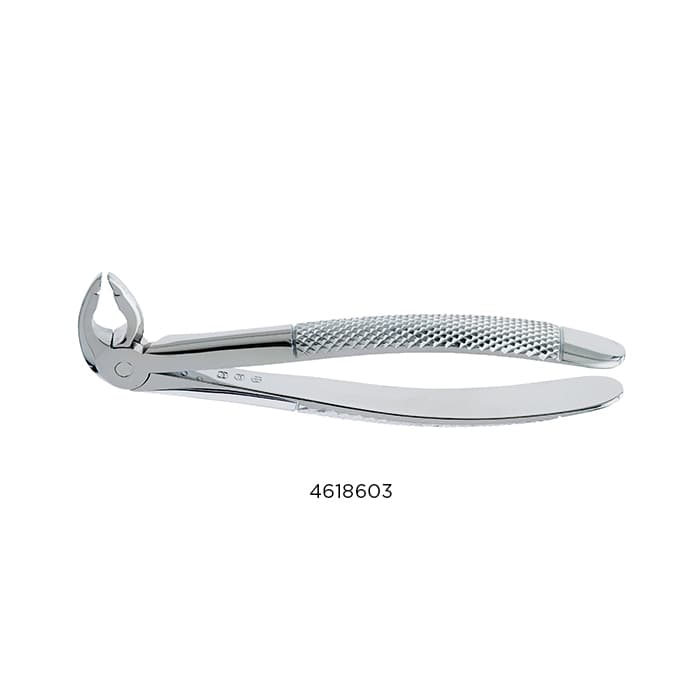 Nordent Extraction Forceps #74 Serrated, Lower Root, English Pattern, Stainless Steel thumbnail 3