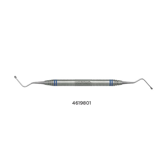 Nordent Surgical Curette, Double-Ended, Molt #2-4, Medium Round Handle, Stainless Steel, RCSM2-4 thumbnail 9