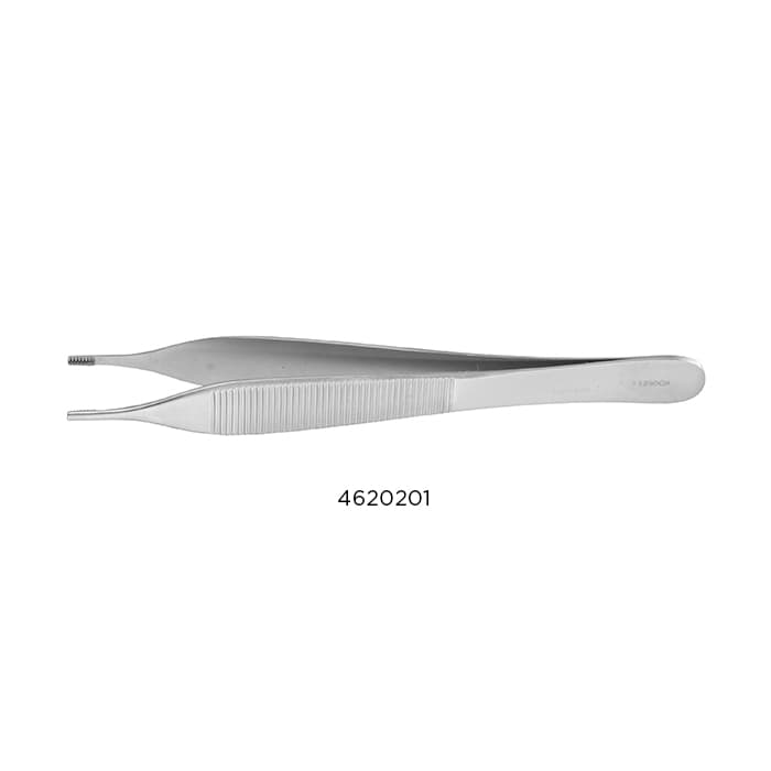 Nordent Adson Tissue Forceps, Rat Tooth 1x2, #108, 125 mm, FT108 thumbnail 8
