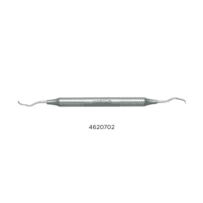 Nordent Rhodes Back Action Periodontal Chisel, Double End #36/37, Standard Handle, 440A Stainless Steel thumbnail 2