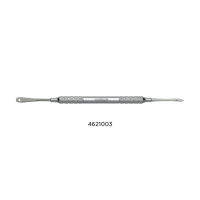 Nordent Periosteal Elevator, Double-Ended Allen #9A with Suture Hole, Medium Round Handle, REPMO9A thumbnail 2