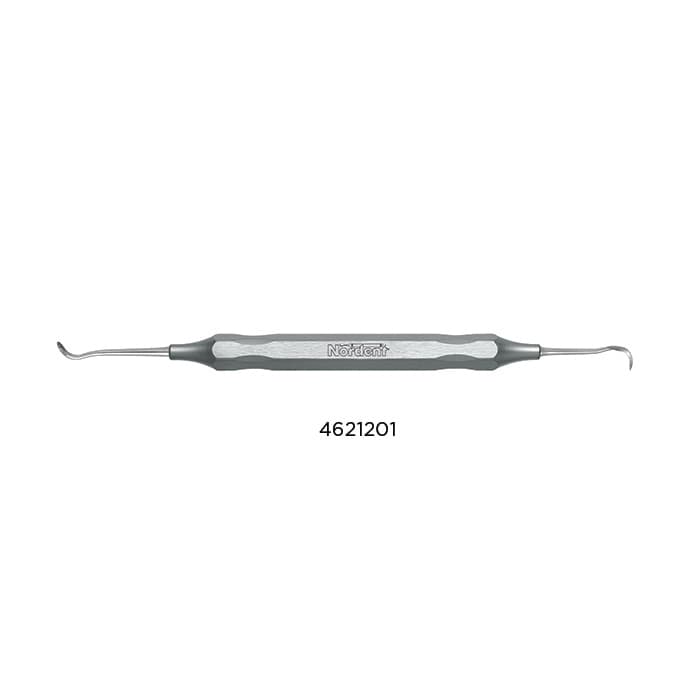 Nordent #114 Orthodontic Scaler-Band Seater, Curved, Double End, Standard Handle, Stainless Steel thumbnail 4