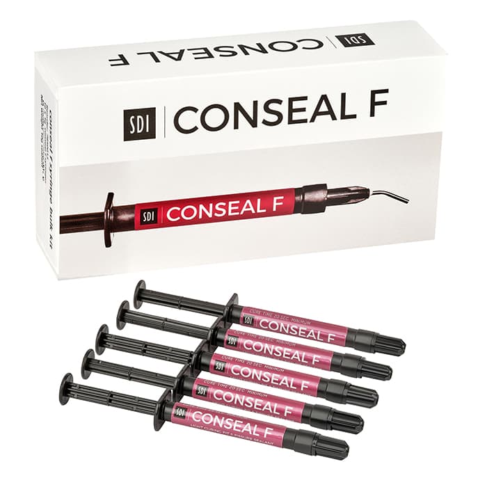 SDI Conseal F Pit & Fissure Sealant Bottle Kit, Light-Cure, Opaque White, 2 x 5 mL Bottles with Etch & Accessories, #7850008 thumbnail 4
