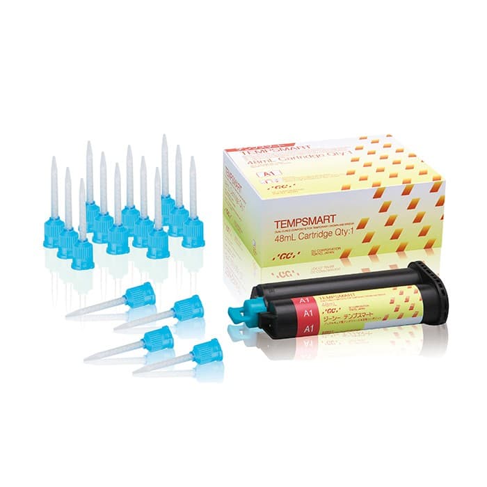 GC America TempSmart Temporary Crown & Bridge Material, Dual-Cured Bis-Acrylic Composite, Shade BW, 48 mL Cartridge (1:1 Ratio) with 16 Mixing Tips, Ref 009397 thumbnail 18