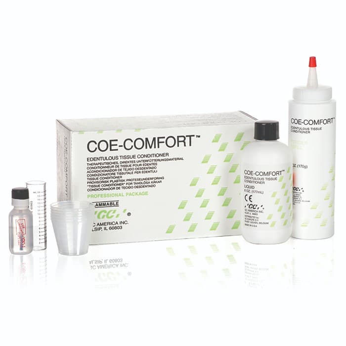 GC America Coe-Comfort Self-Cure Chairside Edentulous Tissue Conditioner, Professional Package (6 oz Powder + 6 oz Liquid), 341001 thumbnail 25