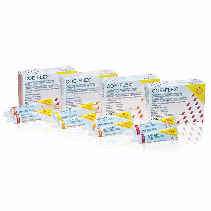 Coe-Flex Polysulfide Impression Material, Refill Package, Regular Body, Regular Set, 90 ml Base & 45 ml Catalyst, 131102 thumbnail 14