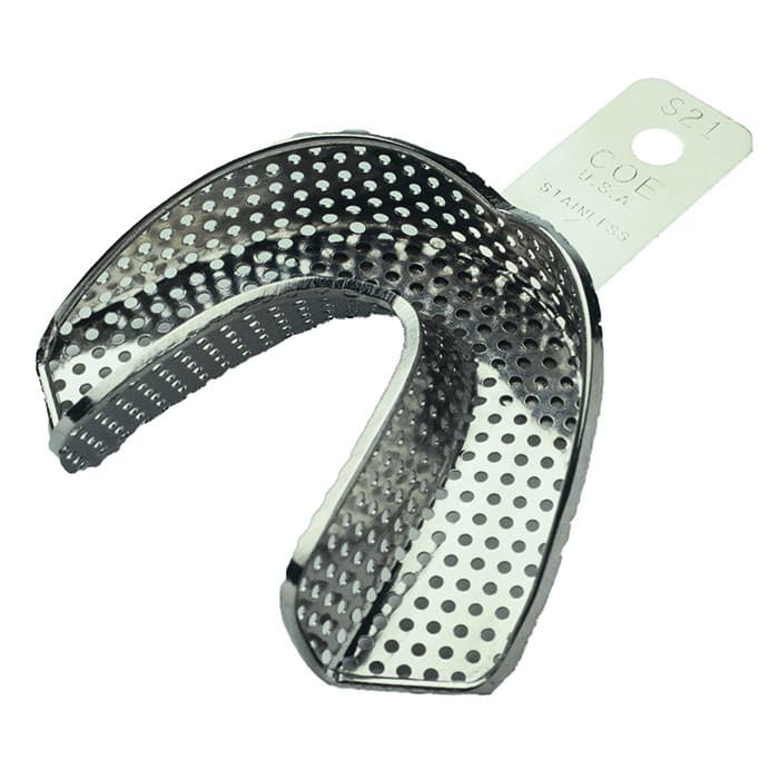 GC America COE Stainless Steel Partial Perforated Impression Trays, Set of 4 (S30, S31, S32, S33), #264004 thumbnail 6