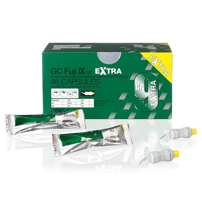GC Fuji IX GP EXTRA Packable Glass Ionomer Restorative Capsules, Shade B3, 48/Box, 425047 thumbnail 14