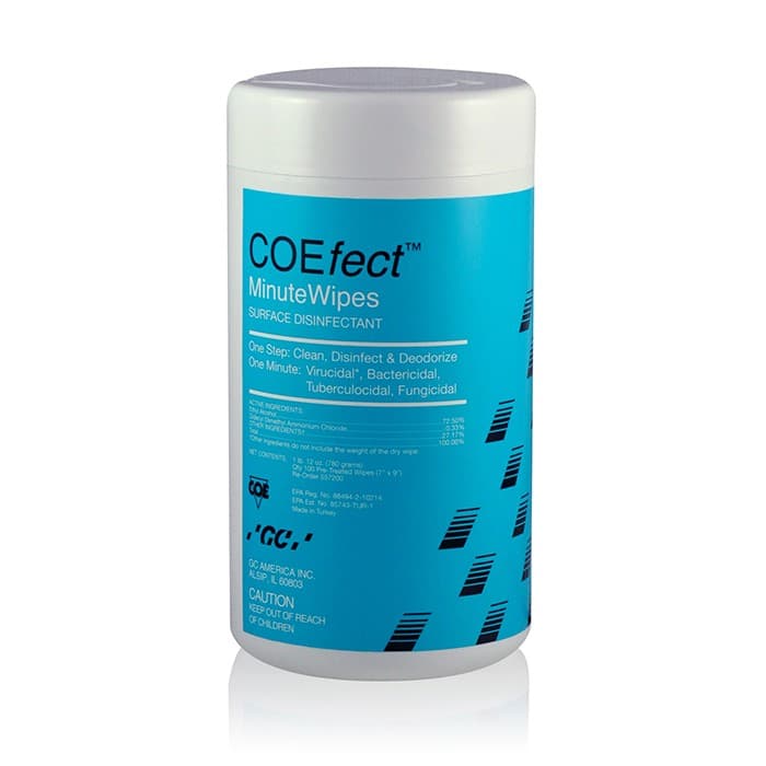 COEfect MinuteWipes Surface Disinfectant Wipes, 6" x 6.75", 160/Canister, 557200 thumbnail 13