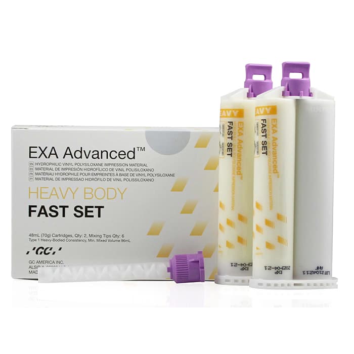 GC America EXA Advanced VPS Impression Material, Injection Normal Set, 48 mL Cartridges, 32/Pkg, 139127 thumbnail 7