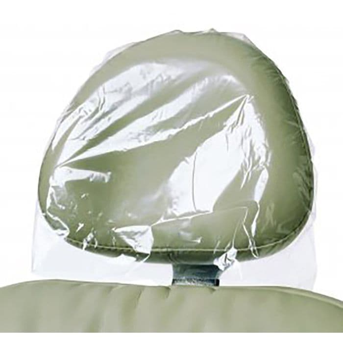 Pinnacle Plastic Headrest Covers, 11.5" x 9.5", Clear, 250/Box, 3511 thumbnail 3