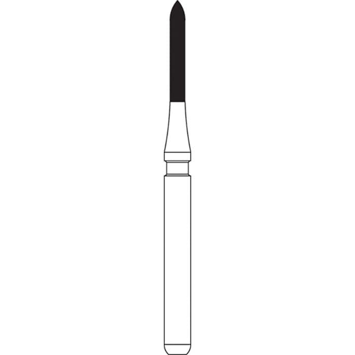 NTI Trimming & Finishing Carbide Bur, 30 Fluted, FG, Flame Shape, #H246L-012UF, 1.2 mm Diameter, 5/Pkg thumbnail 10