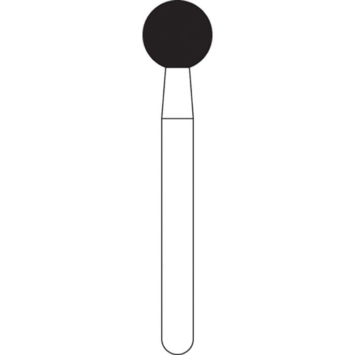 NTI Diamond Bur, Inverted Cone, Medium Grit, HP Shank, #805-023 (M805-023HP), 2.3 mm Diameter, 2.0 mm Length, 1 Each thumbnail 9