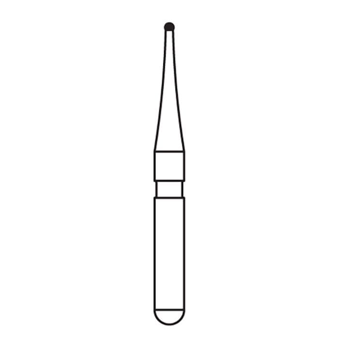 NTI nano/prep Diamond Bur, FG, Fine, Blue, Round, #379, 0.9 mm Diameter, 1.0 mm Length, 5/Pkg, N379-009 thumbnail 7
