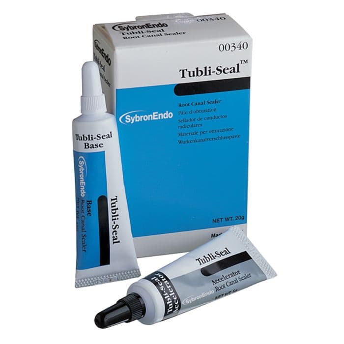 Kerr Tubli-Seal Root Canal Sealer, Bulk Set, Paste/Paste Zinc Oxide Eugenol, 24 Sets of Base and Accelerator with 6 Mixing Pads, #01081 thumbnail 7
