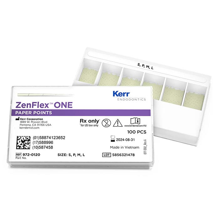 Kerr Dental ZenFlex ONE Absorbent Paper Points, .06 Taper, Assorted Sizes (20/25/35/45), 100/Box, 972-0120 thumbnail 8
