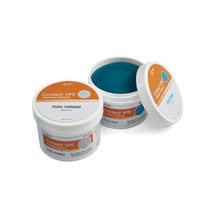 Correct Plus Putty Hydrophilic Vinyl Polysiloxane Impression Material, Base & Catalyst, 2 x 230 mL Jars, Unflavored, Q34H thumbnail 12