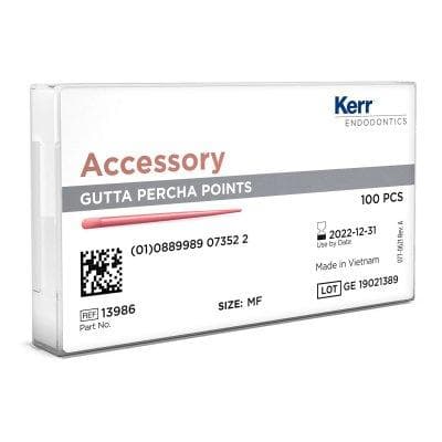 Kerr Gutta Percha Points, Medium-Fine, Tapered, 120 Points (6 Vials of 20), #14378 thumbnail 2