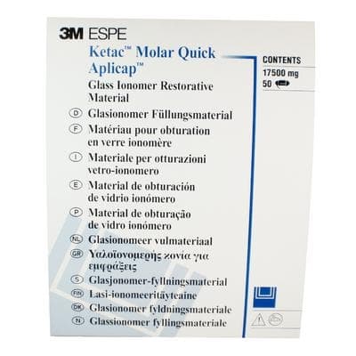 Ketac-Molar Quick Aplicap A2, Glass Ionomer Restorative, 50/Pk, #56363 - Ketac-Molar Quick Aplicap A2 (50) - Image 1