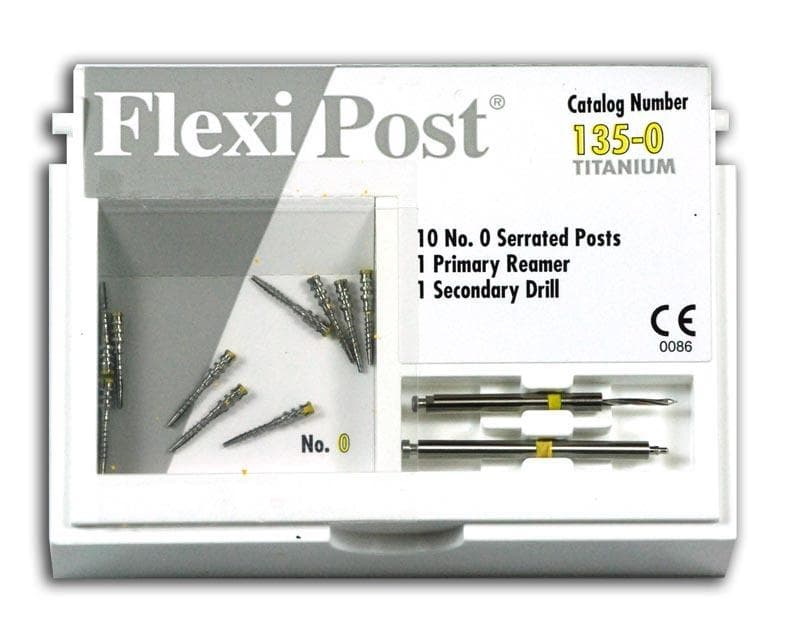 Flexi-Post Titanium Serrated Posts Refill Kit, Size 0, Yellow, 10/Pack, 135-0 thumbnail 3