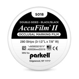 AccuFilm II Double-Sided Articulating Film, Black/Black, Precut Strips, 280/Pkg, S018 thumbnail 18