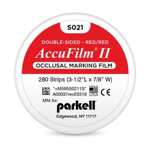 AccuFilm II Double-Sided Articulating Film, Red/Red, Precut Strips, 280/Pkg, S021 thumbnail 20