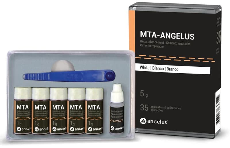 MTA Angelus White 5g Reparative Cement (5 x 1g Vials, 3mL Distilled Water, Measuring Scoop, 35 Doses, Ref 1822) thumbnail 17