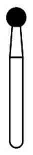 Solo Diamond Single-Use Diamond Bur, FG, Ball, #0123, 2.3 mm, Medium Grit, Blue, 25/Pk, 801023M thumbnail 10