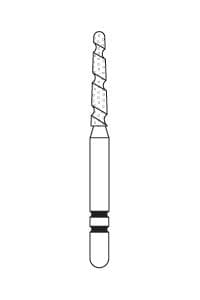 Two Striper TS2000 Diamond Bur, FG, Round-End Taper, #2003.8, Coarse, Green, 1.4 mm, 5/Pk, 2000038 thumbnail 17