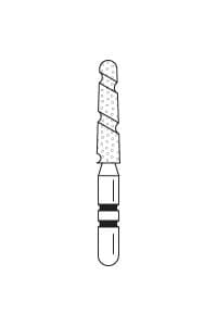 Two Striper TS2000 ShortCut Diamond Bur, FGSS, Round-End Taper, #2005.8 S, Coarse, Green, 1.8 mm, 5/Pk, 2000142 thumbnail 13
