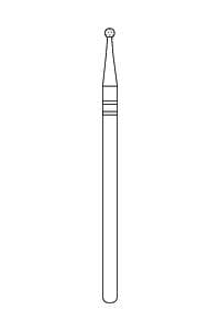 Premier Two Striper Diamond Bur, HP Shank, #X120 (Fine), 5/Bx, #2012731 - Two Striper (HP Shank) #X120 (Fine) - Image 1