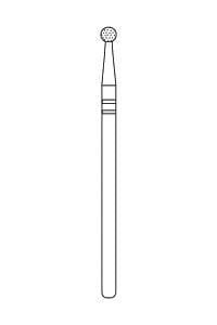 Premier Two Striper Diamond Bur, HP Shank, #X135, Fine Grit, 5/Bx, #2012733 - Two Striper (HP Shank) #X135 (Fine) - Image 1