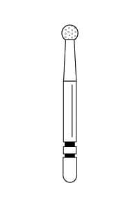Two Striper Operative Diamond Bur, FG, Round #6, Medium Grit, Blue Ring, 1.3 mm Length, 5/Pk, 2013211 thumbnail 14
