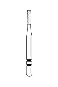 Two Striper Operative Diamond Bur, FG, Flat-End Taper, #557, Medium Grit, Blue Ring, 1.0 mm Major / 0.9 mm Minor Diameter, 3.9 mm Length, 5/Pk, 2013281 thumbnail 17
