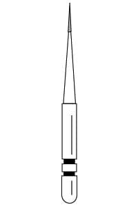 Premier Two Striper Diamond Bur FG, Interproximal Trimmer, #201.3, Fine, Red Ring, 0.8 mm Major/0.3 mm Minor Diameter, 3.0 mm Length, 5/Pk, 2015043 thumbnail 18