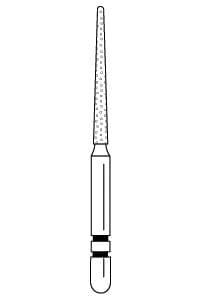 Two Striper® Diamond Bur FG, Fine, Cone, #797.11F, 1.2 mm Major/0.6 mm Minor Diameter, 11.0 mm Length, 5/Pkg, 2015049 thumbnail 12